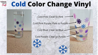 StyleTech Color Changing Vinyl White to Purple ( Cold Activated )