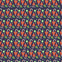 Christmas Candy Canes Adhesive Vinyl Pattern 5