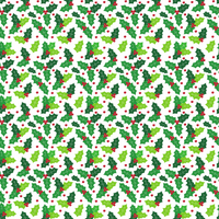 Holly Berries Christmas Adhesive Vinyl Pattern
