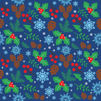 Holly Berries Christmas Adhesive Vinyl Pattern 4