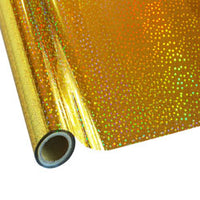 StarCraft Electra Foil - 12" x 25ft Holographic Gold Stars