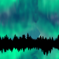 Craft HTV Majestic Northern Lights Pattern 1