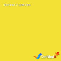 Oracal 651 Glossy Brimstone Yellow Vinyl #025