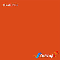 Oracal 651 Glossy Orange Vinyl #034