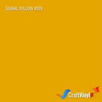 Oracal 651 Glossy Signal Yellow Vinyl #019