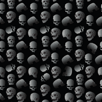 Craft HTV Spooky Halloween Skull Pattern 2