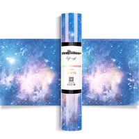Teckwrap Galaxy Heat Transfer Vinyl - Bright Sky | Unleash Your Creativity with Colorful Swirls!