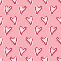 Valentines Hearts Border Adhesive Vinyl #1