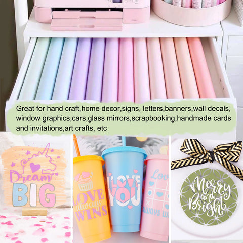 TeckWrap Glossy Adhesive Vinyl - Baby Blue | Ideal for Art Projects, Decals, and More!