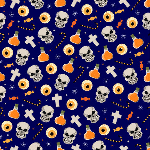 Halloween Skull Candy Adhesive Vinyl