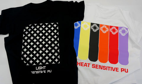 XVinyl Light Sensitive Heat Transfer Vinyl – Color-Changing in UV & Sunlight - Pastel Red - 10" x 5Ft Roll