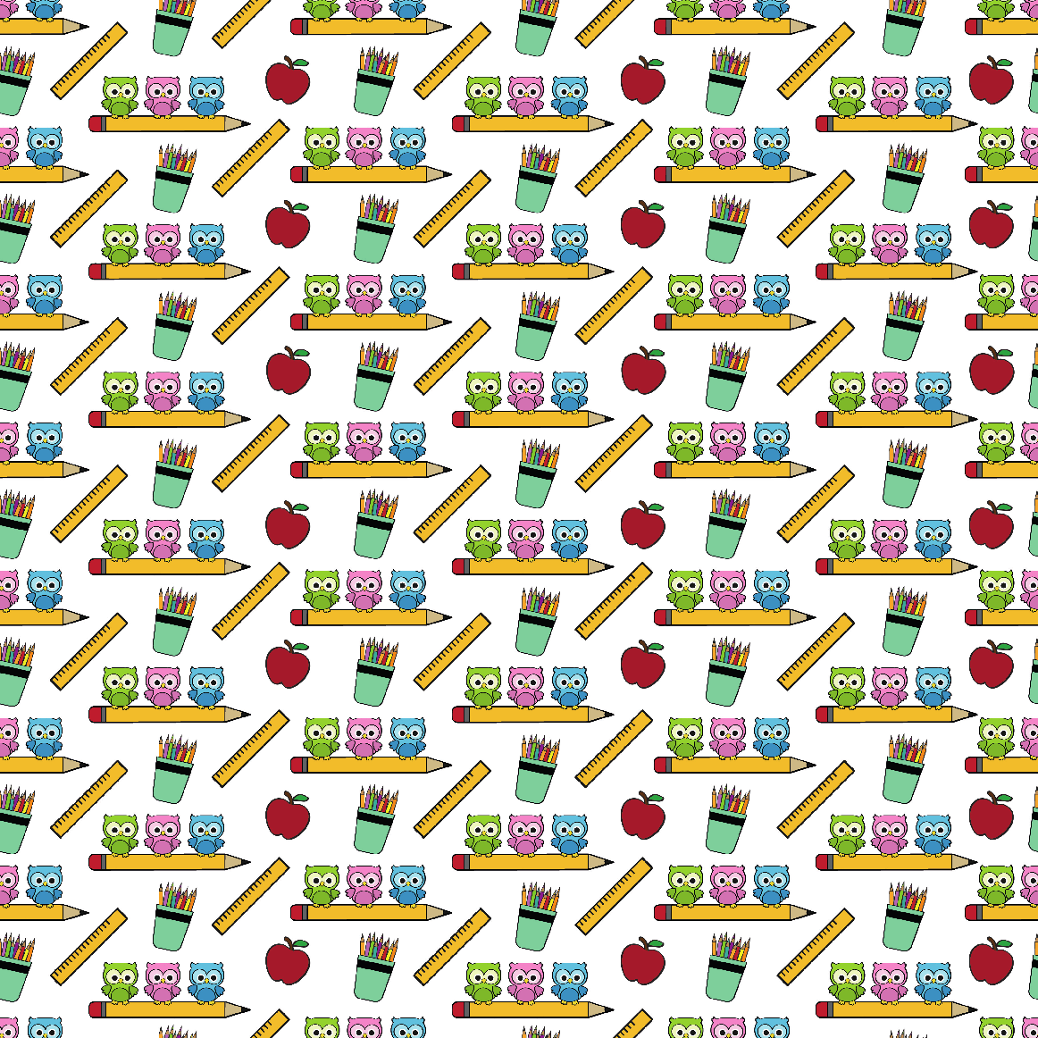 Little Owls and Playful Pens  Print Adhesive Vinyl