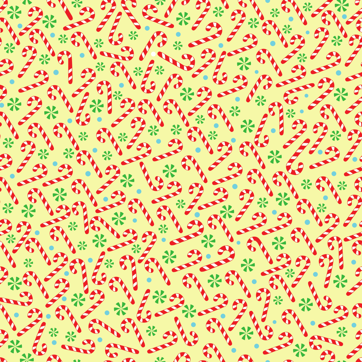 Christmas Candy Canes Adhesive Vinyl Pattern 1