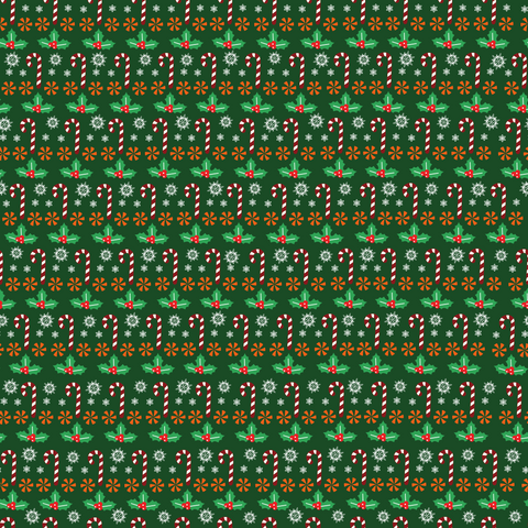 Christmas Candy Canes  Adhesive Vinyl Pattern 6