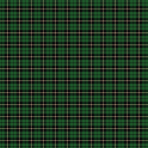 Christmas Plaid Green Adhesive Vinyl Pattern
