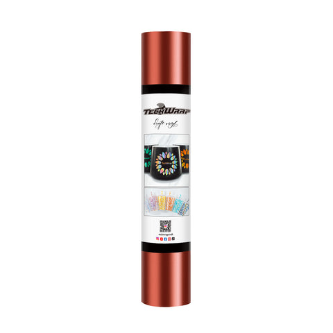 TeckWrap Craft Metallic Satin Chrome Vinyl - Maroon | Ideal for Wall Decals, Signage, Auto Graphics, and More!
