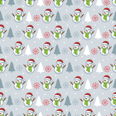 Snowman Adhesive Vinyl Pattern 1