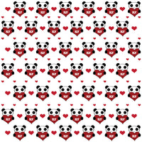Panda Bear Valentine Adhesive Vinyl
