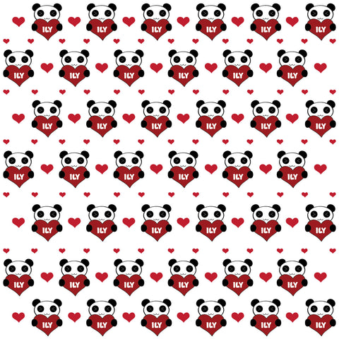 Panda Bear Valentine HTV