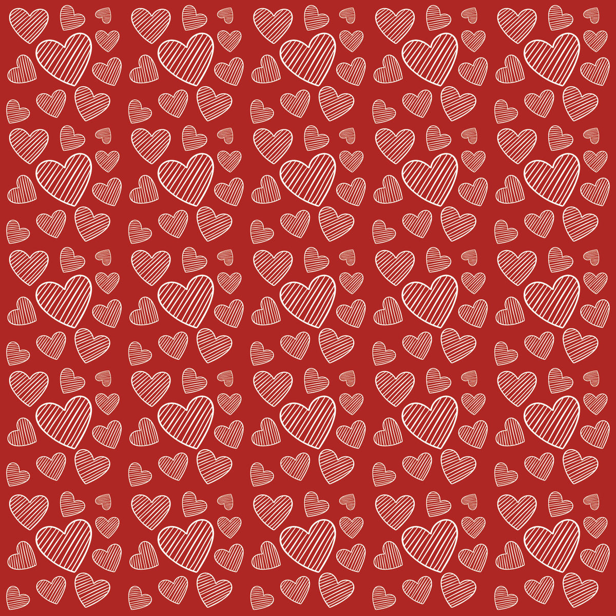 Red Hearts Adhesive Vinyl