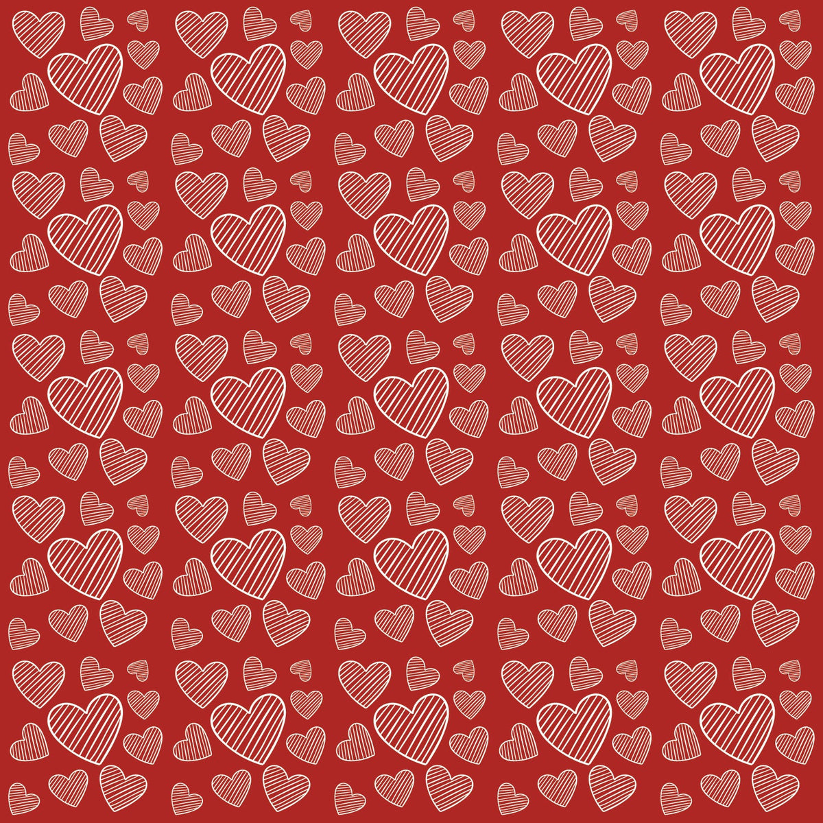 Craft HTV   Red Hearts Pattern