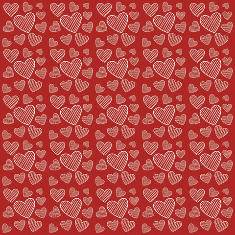 Craft HTV   Red Hearts Pattern