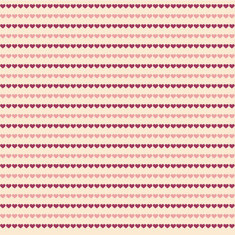 Valentines Hearts Stripes HTV
