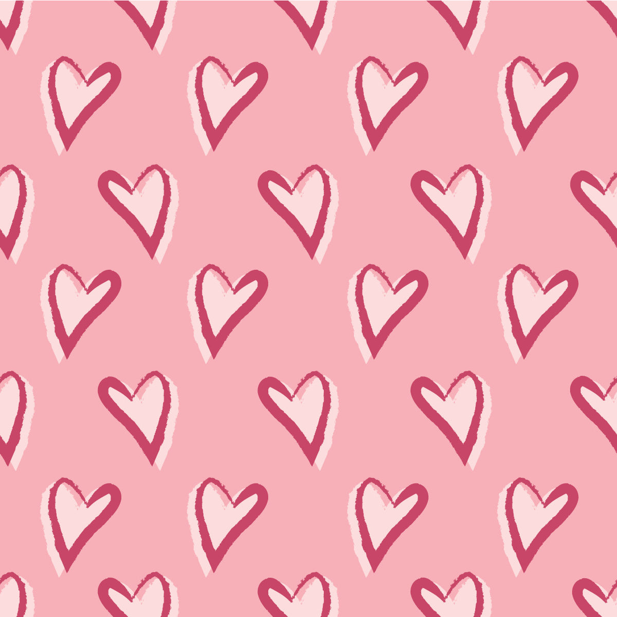 Valentines Hearts Border Adhesive Vinyl #1
