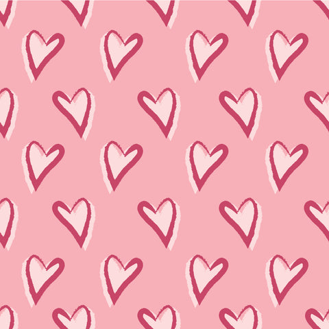 Valentines Hearts Border Adhesive Vinyl #1