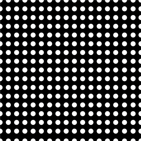Craft HTV White Polka Dots Black Background Pattern