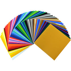 Oracal 651 Permanent Adhesive Vinyl Starter package - 62 colors     12" x 12" sheets